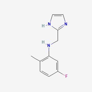 5-fluoro-N-(1H-imidazol-2-ylmethyl)-2-methylaniline
