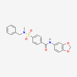 N-(benzo[d][1,3]dioxol-5-yl)-4-(N-benzyl-N-methylsulfamoyl)benzamide