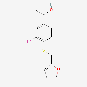 1-{3-Fluoro-4-[(2-furylmethyl)thio]phenyl}ethanol