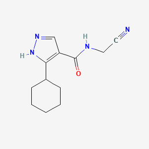 N-(Cyanomethyl)-5-cyclohexyl-1H-pyrazole-4-carboxamide