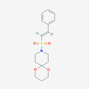(E)-9-(styrylsulfonyl)-1,5-dioxa-9-azaspiro[5.5]undecane