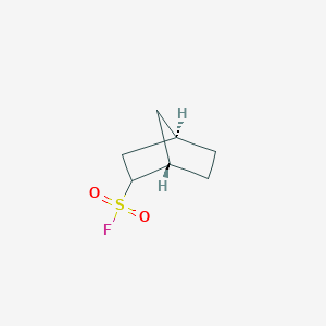 molecular formula C7H11FO2S B2422383 (1S,4R)-Bicyclo[2.2.1]heptane-2-sulfonyl fluoride CAS No. 1909301-40-1; 2307711-26-6