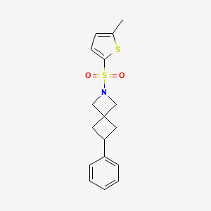 2-(5-Methylthiophen-2-yl)sulfonyl-6-phenyl-2-azaspiro[3.3]heptane