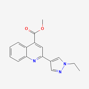 methyl 2-(1-ethyl-1H-pyrazol-4-yl)quinoline-4-carboxylate