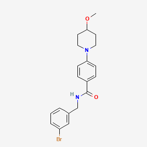 N-(3-bromobenzyl)-4-(4-methoxypiperidin-1-yl)benzamide