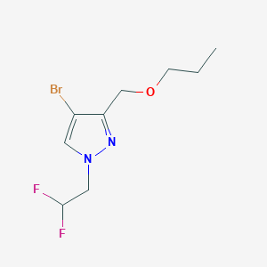 4-bromo-1-(2,2-difluoroethyl)-3-(propoxymethyl)-1H-pyrazole