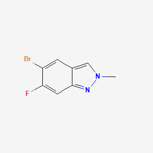 molecular formula C8H6BrFN2 B2422405 5-Bromo-6-fluoro-2-methyl-2h-indazole CAS No. 2091272-22-7