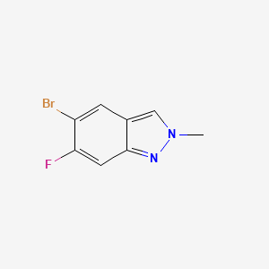 molecular formula C8H6BrFN2 B2422405 5-溴-6-氟-2-甲基-2h-吲唑 CAS No. 2091272-22-7