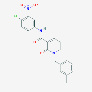 molecular formula C20H16ClN3O4 B2422433 N-(4-chloro-3-nitrophenyl)-1-(3-methylbenzyl)-2-oxo-1,2-dihydropyridine-3-carboxamide CAS No. 899754-12-2