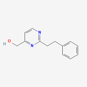 molecular formula C13H14N2O B2422439 [2-(2-Phenylethyl)pyrimidin-4-yl]methanol CAS No. 1343033-17-9