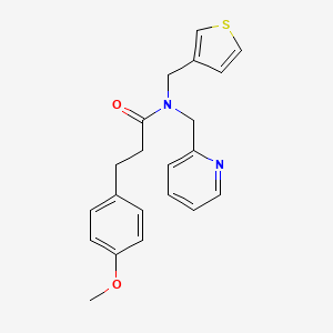molecular formula C21H22N2O2S B2422440 3-(4-methoxyphenyl)-N-(pyridin-2-ylmethyl)-N-(thiophen-3-ylmethyl)propanamide CAS No. 1234909-24-0