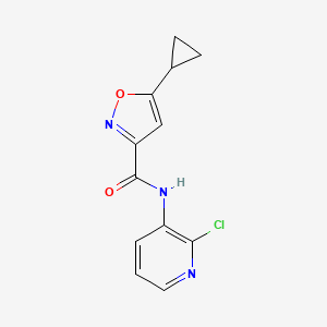 molecular formula C12H10ClN3O2 B2422450 N-(2-chloropyridin-3-yl)-5-cyclopropyl-1,2-oxazole-3-carboxamide CAS No. 912782-57-1