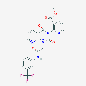 molecular formula C23H16F3N5O5 B2422462 methyl 2-[2,4-dioxo-1-({[3-(trifluoromethyl)phenyl]carbamoyl}methyl)-1H,2H,3H,4H-pyrido[2,3-d]pyrimidin-3-yl]pyridine-3-carboxylate CAS No. 892281-96-8