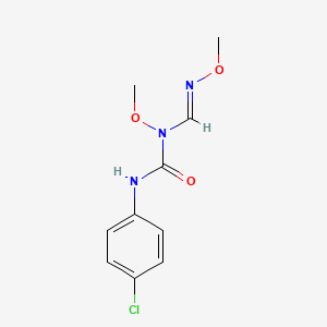 molecular formula C10H12ClN3O3 B2422463 N'-(4-chlorophenyl)-N-methoxy-N-[(methoxyimino)methyl]urea CAS No. 251096-55-6