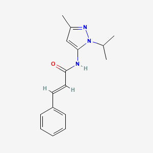 molecular formula C16H19N3O B2422466 N-(1-isopropyl-3-methyl-1H-pyrazol-5-yl)cinnamamide CAS No. 1173555-11-7