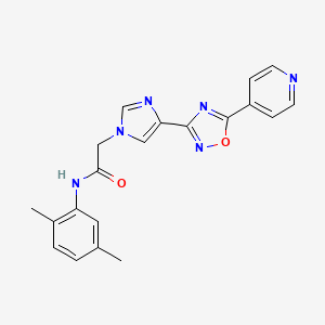 molecular formula C20H18N6O2 B2422470 N~1~-(2,5-dimethylphenyl)-2-{4-[5-(4-pyridyl)-1,2,4-oxadiazol-3-yl]-1H-imidazol-1-yl}acetamide CAS No. 1251707-91-1