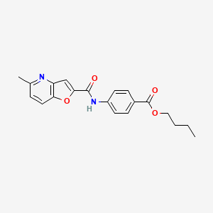 Butyl 4-(5-methylfuro[3,2-b]pyridine-2-carboxamido)benzoate