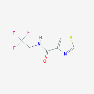 molecular formula C6H5F3N2OS B2422590 N-(2,2,2-trifluoroethyl)-1,3-thiazole-4-carboxamide CAS No. 1344237-76-8