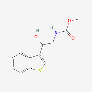 molecular formula C12H13NO3S B2422616 methyl N-[2-(1-benzothiophen-3-yl)-2-hydroxyethyl]carbamate CAS No. 2097882-81-8