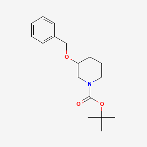 molecular formula C17H25NO3 B2422649 Tert-butyl 3-(benzyloxy)piperidine-1-carboxylate CAS No. 1073135-99-5