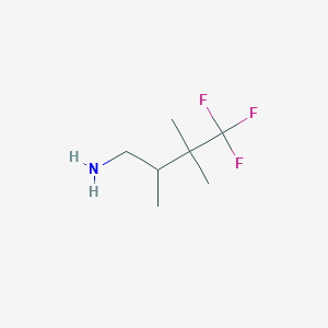 B2422710 4,4,4-Trifluoro-2,3,3-trimethylbutan-1-amine CAS No. 2248370-69-4