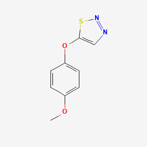 molecular formula C9H8N2O2S B2422727 5-(4-Methoxyphenoxy)-1,2,3-thiadiazole CAS No. 338409-85-1