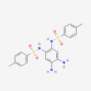 molecular formula C20H22N4O4S2 B2422755 Benzenesulfonamide, N,N'-(4,5-diamino-1,2-phenylene)bis[4-methyl- CAS No. 23680-12-8