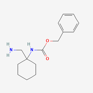molecular formula C15H22N2O2 B2422760 benzyl N-[1-(aminomethyl)cyclohexyl]carbamate CAS No. 865453-20-9