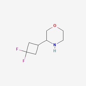 molecular formula C8H13F2NO B2422761 3-(3,3-Difluorocyclobutyl)morpholine CAS No. 2228736-71-6