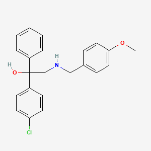 1-(4-Chlorophenyl)-2-[(4-methoxybenzyl)amino]-1-phenyl-1-ethanol