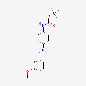 tert-Butyl (1R*,4R*)-4-(3-methoxybenzylamino)-cyclohexylcarbamate