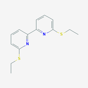 molecular formula C14H16N2S2 B242285 2,2'-Bis(ethylsulfanyl)-6,6'-bipyridine 