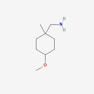 molecular formula C9H19NO B2422886 (4-Methoxy-1-methylcyclohexyl)methanamine CAS No. 1499987-50-6