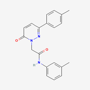 molecular formula C20H19N3O2 B2422983 N-(3-methylphenyl)-2-[3-(4-methylphenyl)-6-oxo-1,6-dihydropyridazin-1-yl]acetamide CAS No. 922974-74-1