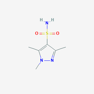 molecular formula C6H11N3O2S B2423080 1,3,5-trimethyl-1H-pyrazole-4-sulfonamide CAS No. 89532-07-0