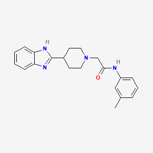 B2423135 2-(4-(1H-benzo[d]imidazol-2-yl)piperidin-1-yl)-N-(m-tolyl)acetamide CAS No. 887214-50-8