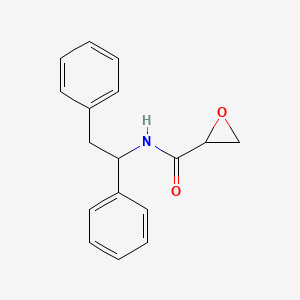 molecular formula C17H17NO2 B2423192 N-(1,2-Diphenylethyl)oxirane-2-carboxamide CAS No. 2411262-23-0