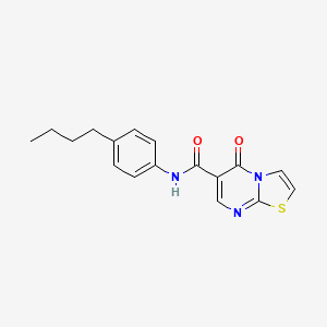 molecular formula C17H17N3O2S B2423203 N-(4-butylphenyl)-5-oxo-5H-thiazolo[3,2-a]pyrimidine-6-carboxamide CAS No. 851943-85-6