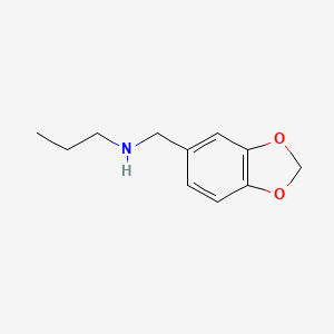 molecular formula C11H15NO2 B2423237 N-(1,3-benzodioxol-5-ylmethyl)propan-1-amine CAS No. 68291-93-0