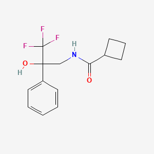 molecular formula C14H16F3NO2 B2423239 N-(3,3,3-trifluoro-2-hydroxy-2-phenylpropyl)cyclobutanecarboxamide CAS No. 1351613-55-2