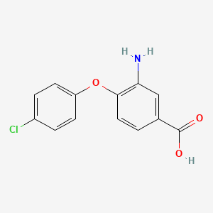 molecular formula C13H10ClNO3 B2423244 3-Amino-4-(4-chlorophenoxy)benzoic acid CAS No. 1178359-99-3
