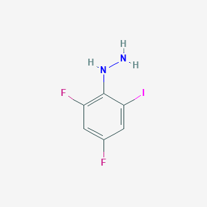 molecular formula C6H5F2IN2 B2423287 (2,4-Difluoro-6-iodophenyl)hydrazine CAS No. 2173998-95-1