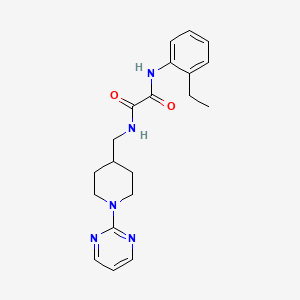molecular formula C20H25N5O2 B2423364 N'-(2-ethylphenyl)-N-{[1-(pyrimidin-2-yl)piperidin-4-yl]methyl}ethanediamide CAS No. 1235190-67-6