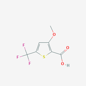molecular formula C7H5F3O3S B2423398 3-Methoxy-5-(trifluoromethyl)thiophene-2-carboxylic acid CAS No. 425426-80-8