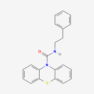 molecular formula C21H18N2OS B2423401 N-(2-phenylethyl)-10H-phenothiazine-10-carboxamide CAS No. 432535-63-2