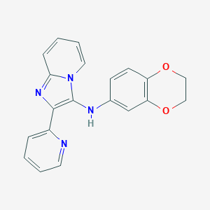 molecular formula C20H16N4O2 B242341 N-(2,3-dihydro-1,4-benzodioxin-6-yl)-2-(pyridin-2-yl)imidazo[1,2-a]pyridin-3-amine 