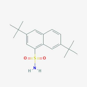 molecular formula C18H25NO2S B2423430 3,7-Di-tert-butylnaphthalene-1-sulfonamide CAS No. 109688-05-3