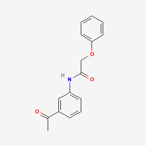 molecular formula C16H15NO3 B2423468 N-(3-acetylphenyl)-2-phenoxyacetamide CAS No. 303794-79-8