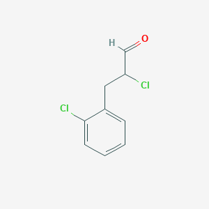 molecular formula C9H8Cl2O B2423508 2-Chloro-3-(2-chlorophenyl)propanal CAS No. 207463-28-3