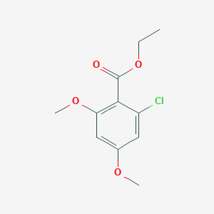 molecular formula C11H13ClO4 B2423582 Ethyl 2-chloro-4,6-dimethoxybenzoate CAS No. 1397181-13-3